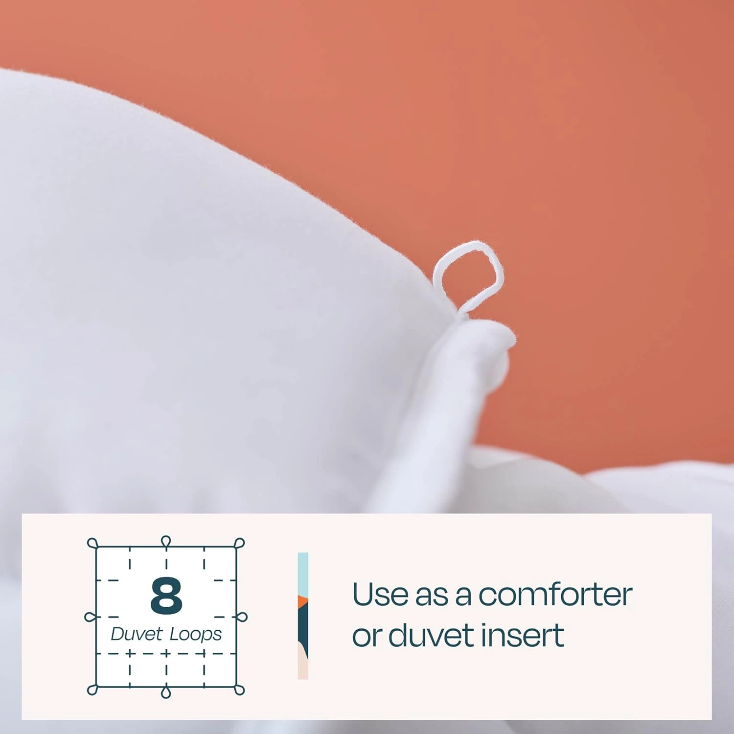 8 duvet loops